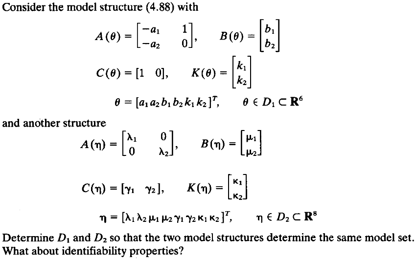 Solved Consider The Model Structure (4.88) With | Chegg.com