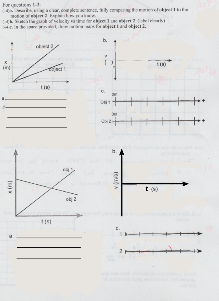 Solved For questions 1-2: (+4)a. Describe, using a clear, | Chegg.com