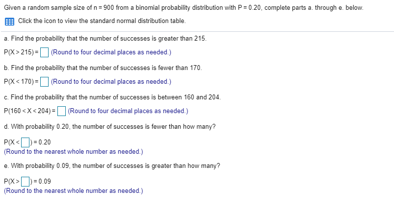 Solved Given A Random Sample Size Of N 900 From A Binomial Chegg Com