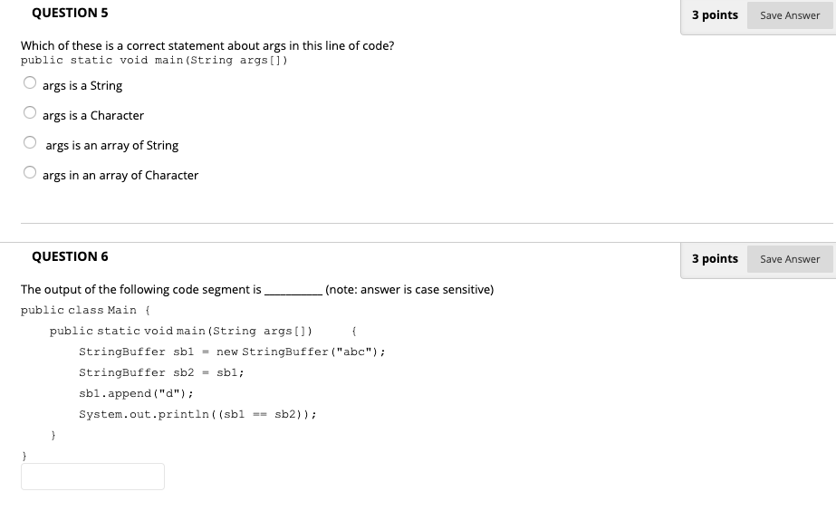 Solved QUESTION 11 3 points Save Answer When does Exceptions