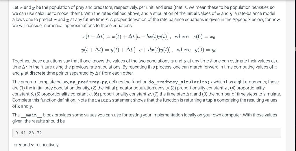 Using the template below, create a python program | Chegg.com