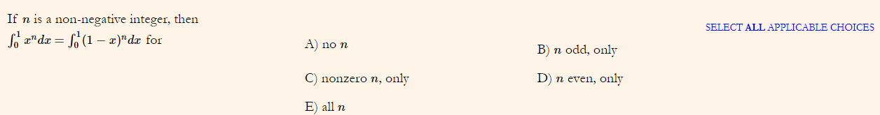 Solved If N Is A Non Negative Integer Then So X Da S Chegg Com