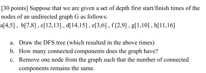 Solved [30 points] Suppose that we are given a set of depth | Chegg.com
