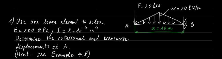 F 4n W 10 Kn M Hold Ae B 4 A 10m 1 Use One Beam Chegg Com