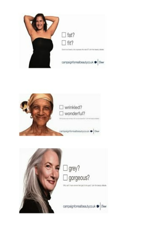 Dove ads with 'real' women get attention