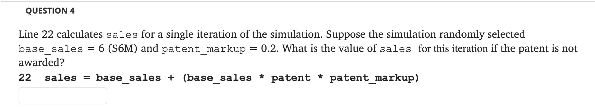 Solved QUESTION 1 Update line 19 of the code to reflect a | Chegg.com