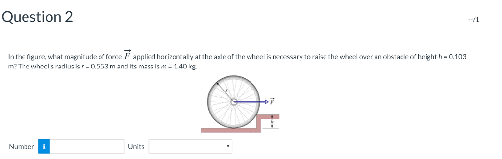 in the figure what magnitude of force applied horizontally