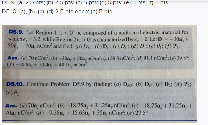 Solved D5.9. (a) 2.5 pts; (b) 2.5 pts; (C) 5 pts; (d) 5 pts; | Chegg.com