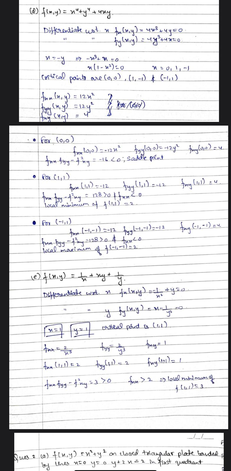 Solved on Pues 2 (a) fin,y) = n*ty? on closed triangular | Chegg.com