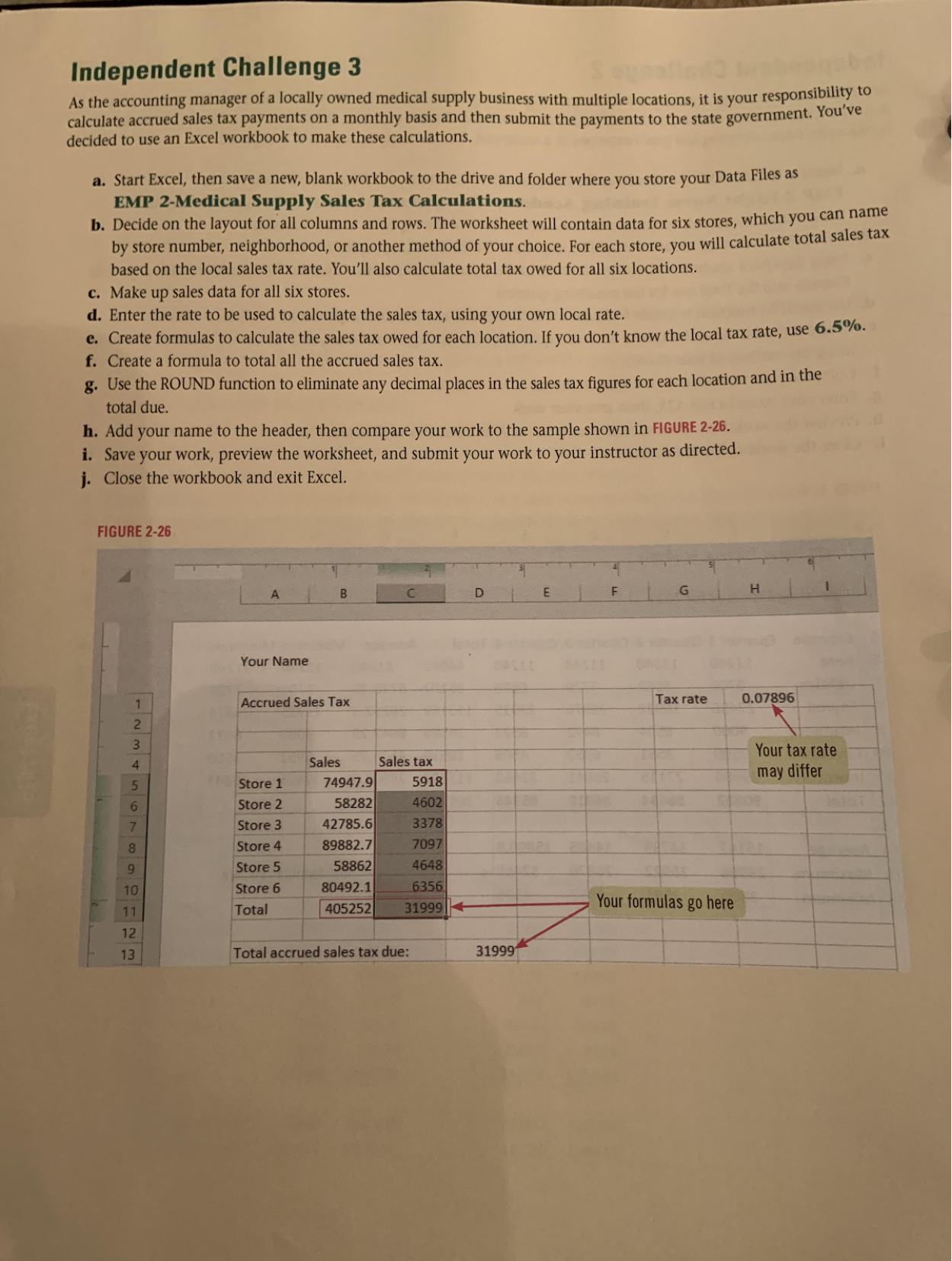 Independent Challenge 3As the accounting manager of a