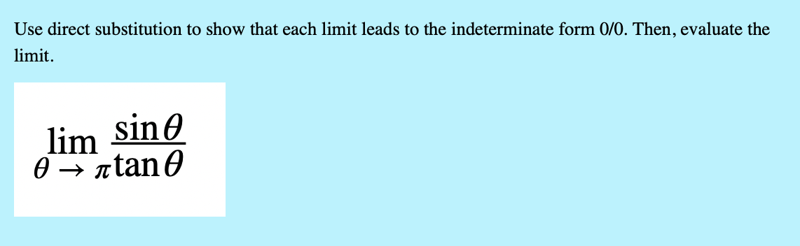 Solved Use direct substitution to show that each limit leads | Chegg.com