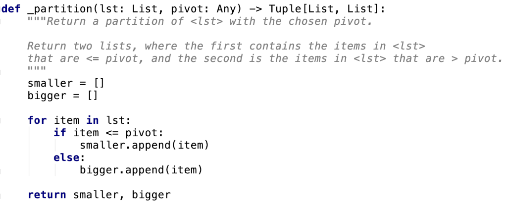 Implement the kth_smallest() method by using | Chegg.com