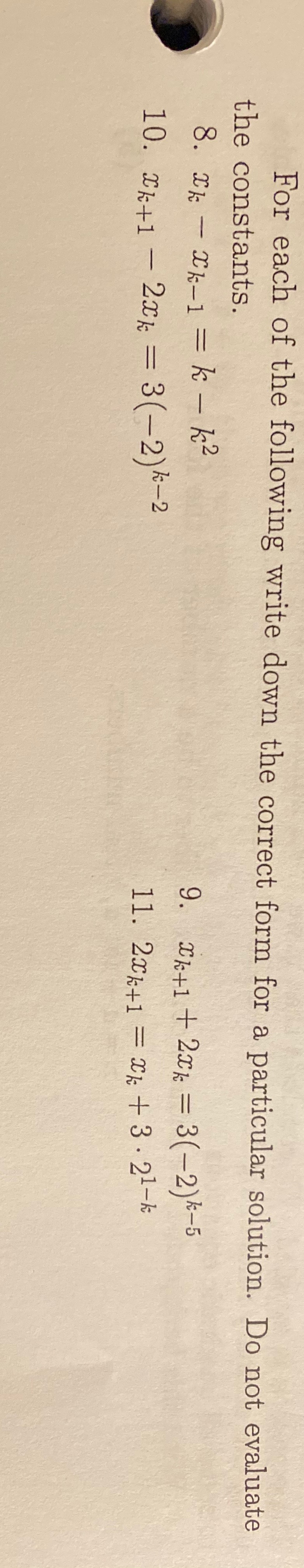 Solved Need 8 and 11 but if you can do other two that would | Chegg.com