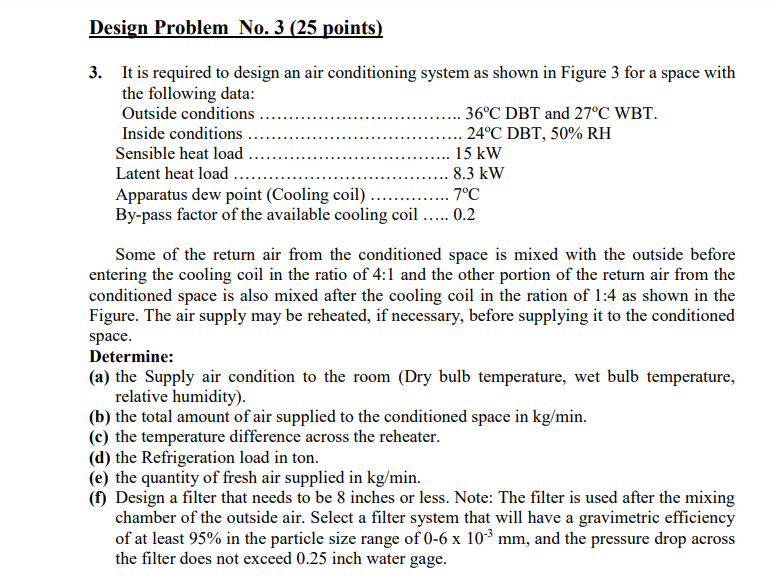 Solved Design Problem No. 3 (25 points) 3. It is required to | Chegg.com
