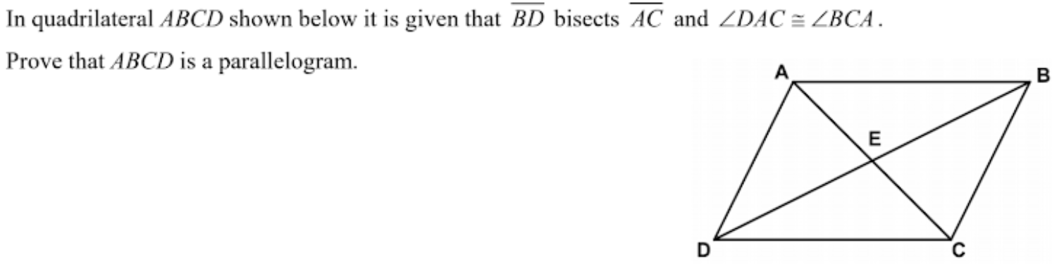 Solved In quadrilateral ABCD shown below it is given that BD | Chegg.com