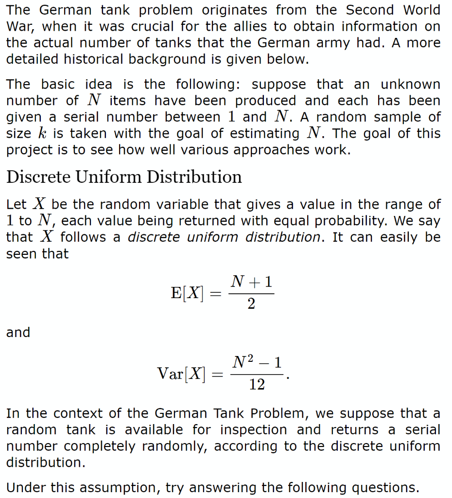 Solved the actual number of tanks that the German army had. | Chegg.com