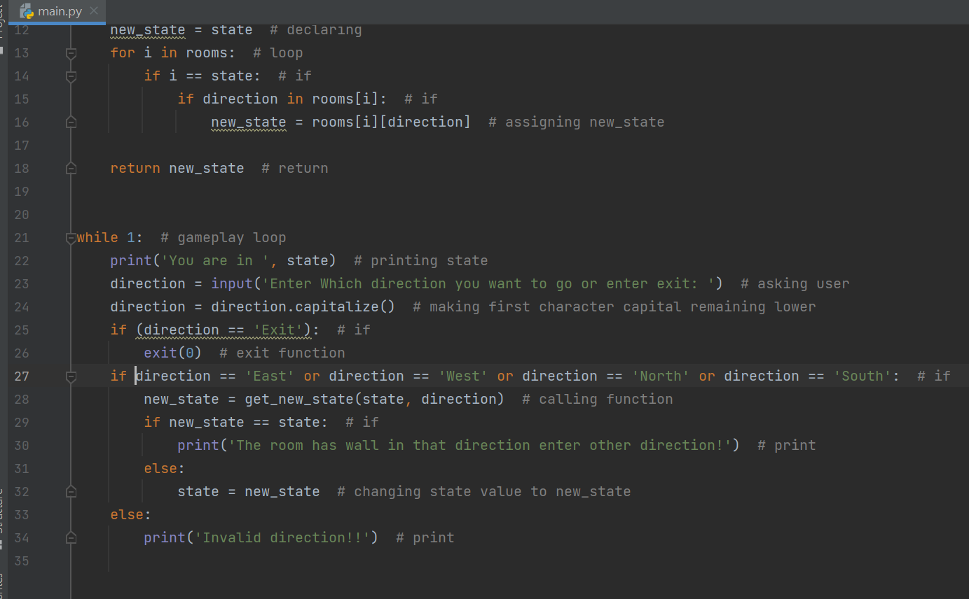Solved Creating a Game in Python Code. Help! This is my | Chegg.com
