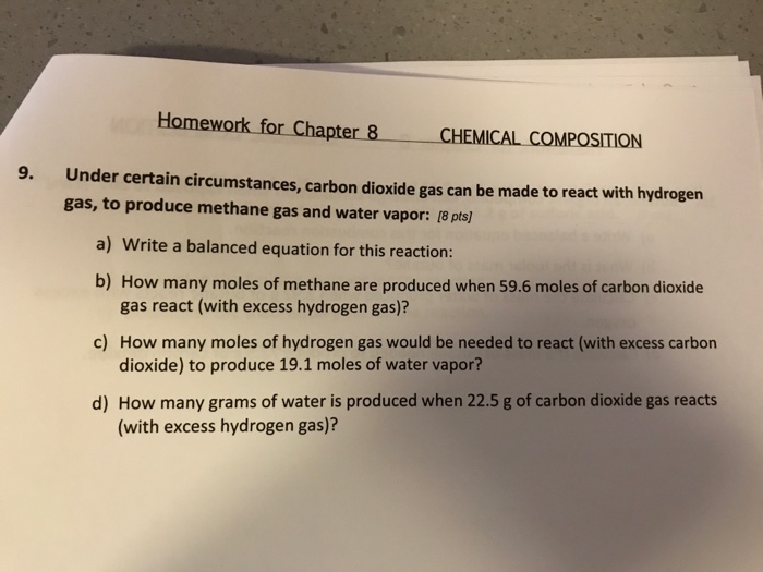 Solved Under certain circumstances, carbon dioxide gas can