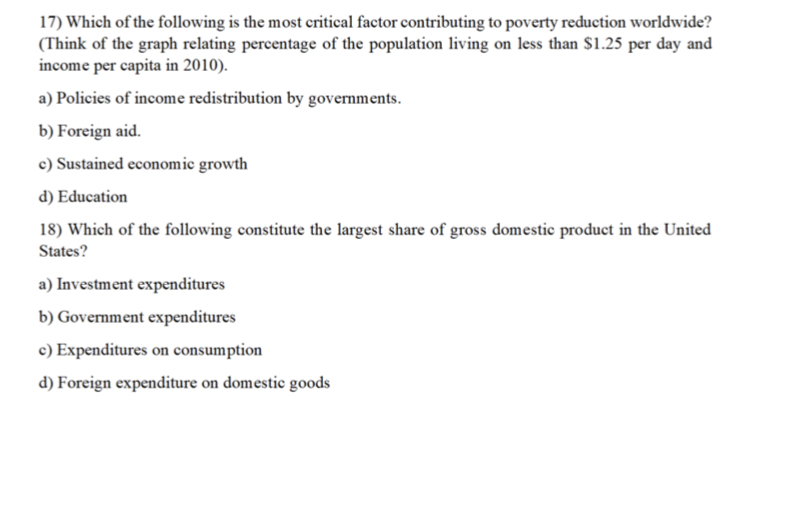 which of the following is not factor contributing to poverty