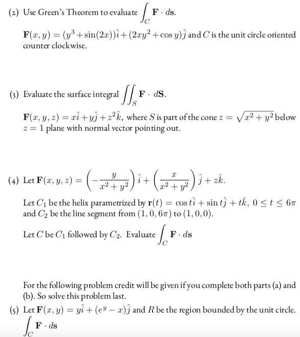 2 Use Green S Theorem To Evaluate Fo F Ds F X Y Chegg Com