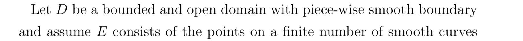 a Let D be a bounded and open domain with piece-wise | Chegg.com