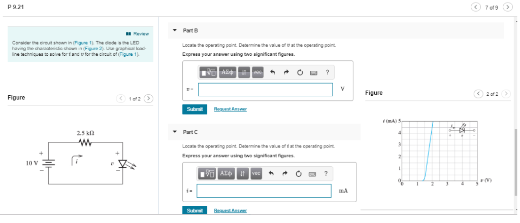 Solved P 9.21 7 of 9 Part B Review Consider the circuit | Chegg.com