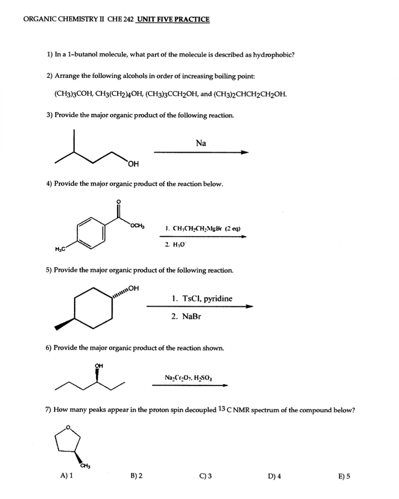 organic-chemistry-2012-2013-b-sc-chemistry-semester-3-sybsc-question