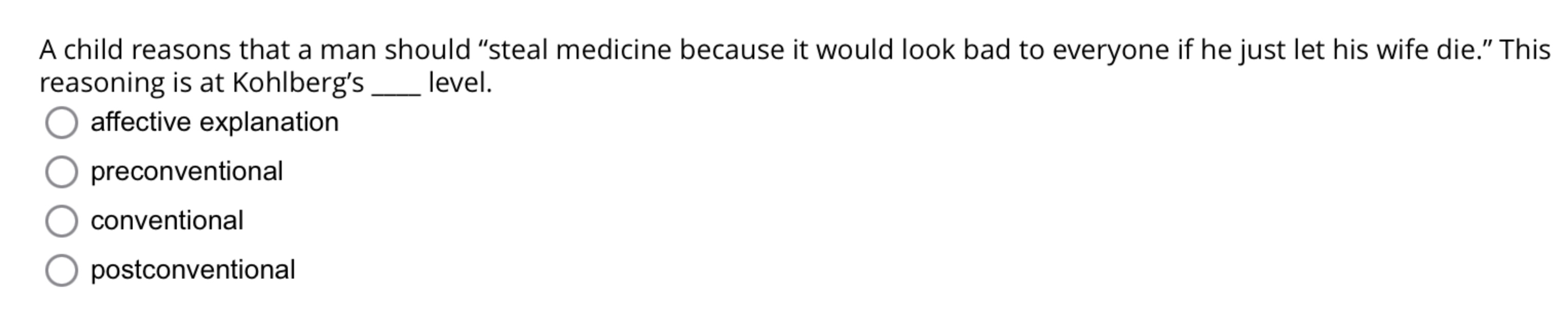 Solved what is the answer A child reasons that a man should | Chegg.com