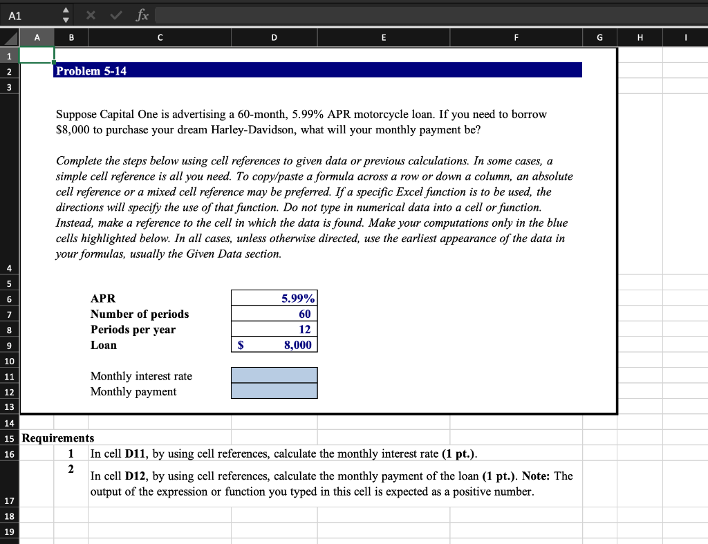 Solved Complete The Steps Below Using Cell References To | Chegg.com