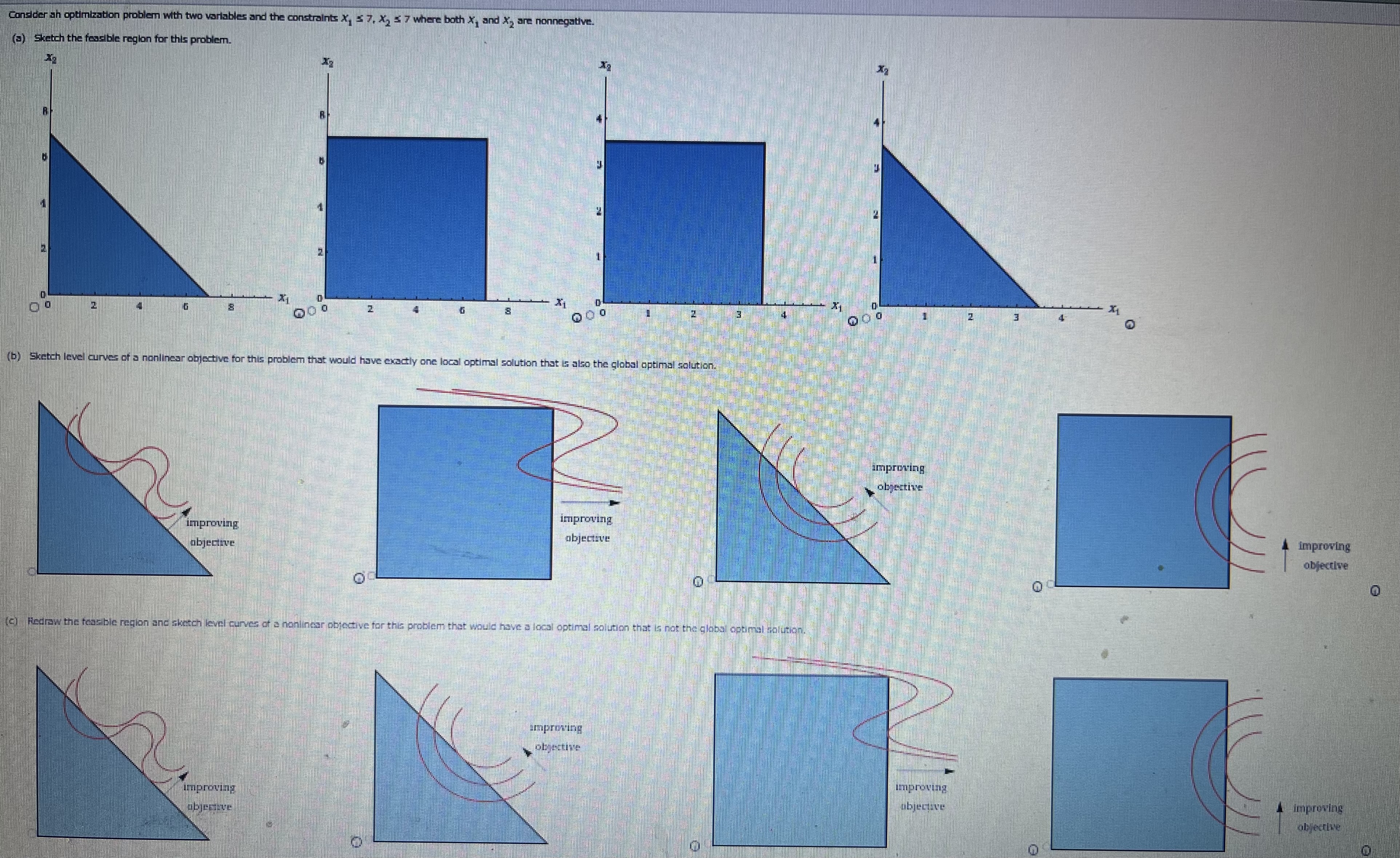 Solved Consider an optimization problem with two variables | Chegg.com