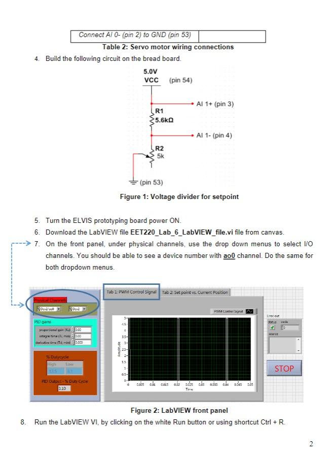 Objectives After completing this lab experiment you