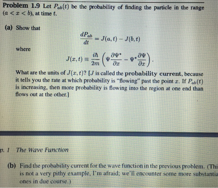 Solved problem 1 9 let pab t be the probability of finding chegg