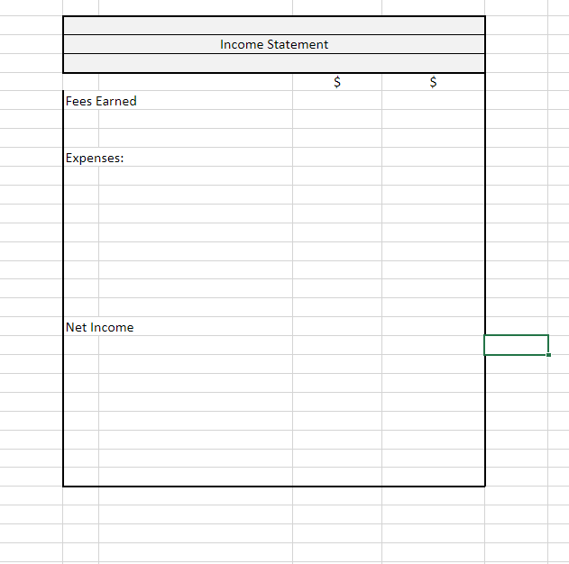 Solved Please fill out all worksheet, income statement, | Chegg.com
