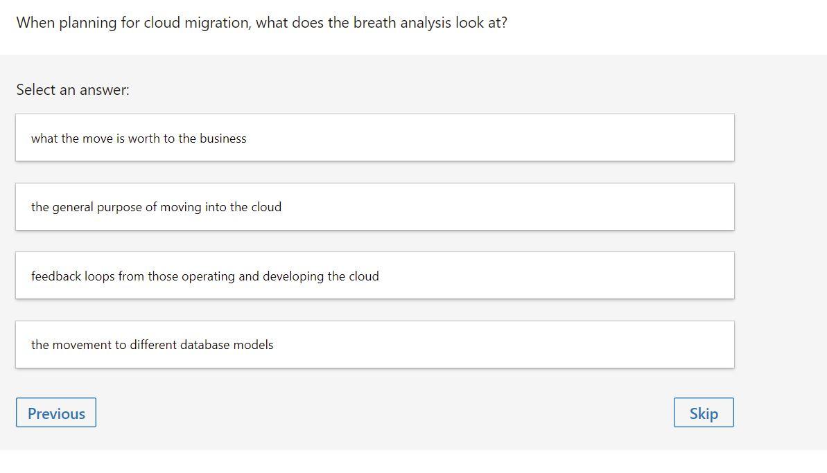 what is breath analysis in cloud migration? 2