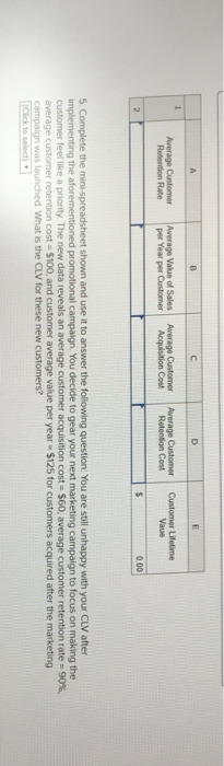 Solved Marketing Analytics Measuring And Assessing Customer Chegg