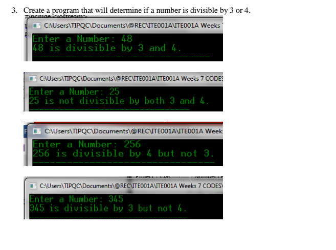 Solved 2. Create a program that will determine if a number | Chegg.com