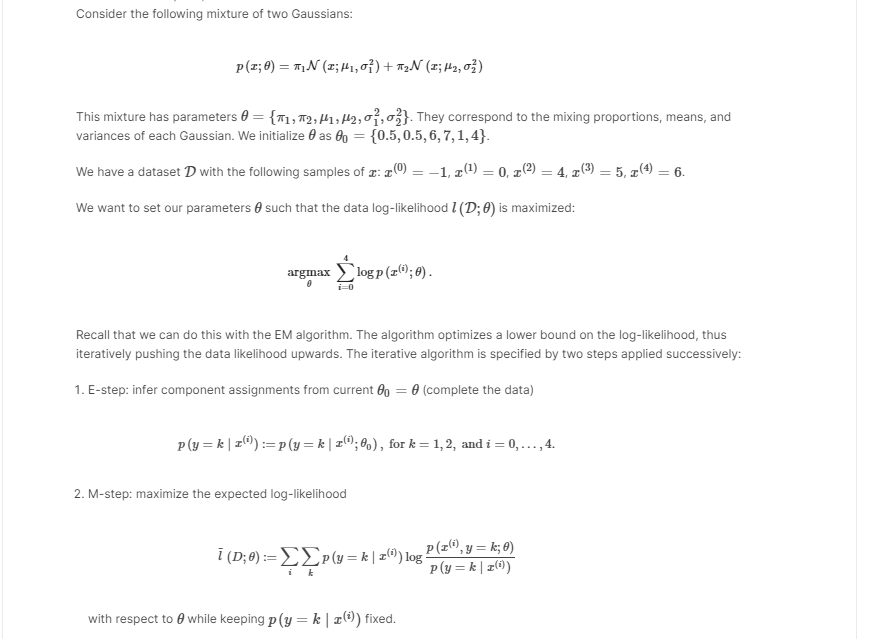 Consider the following mixture of two Gaussians: P( ; | Chegg.com