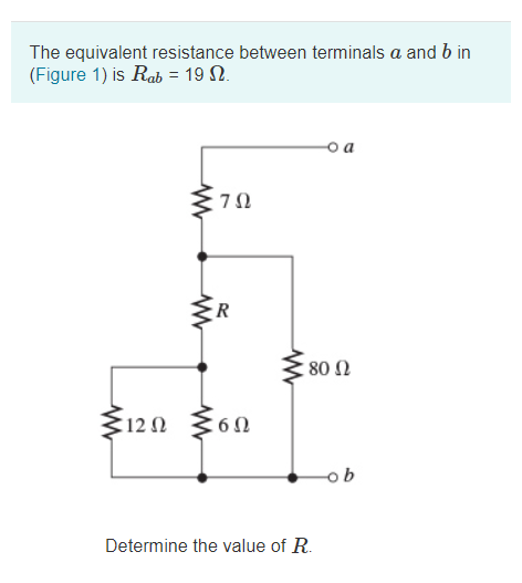 Solved The Equivalent Resistance Between Terminals A And B 0191