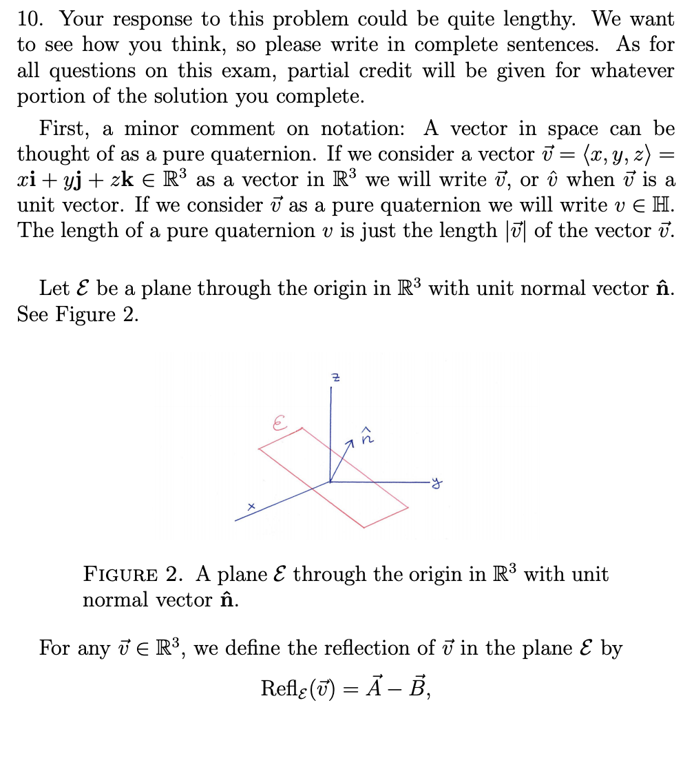 10 Your Response To This Problem Could Be Quite L Chegg Com