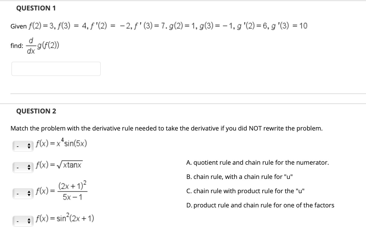 solved-question-3-match-the-integral-with-the-u-needed-for-chegg