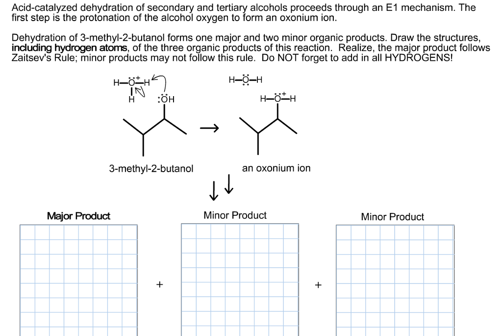 Solved Draw the two major products formed from the reaction | Chegg.com