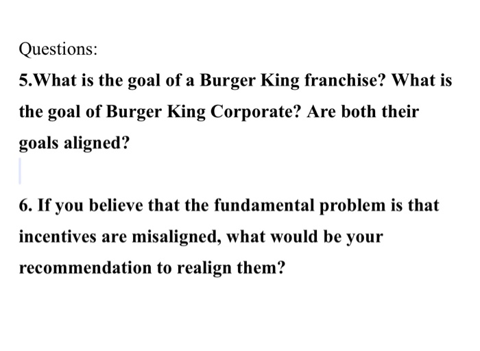 burger king case study answers