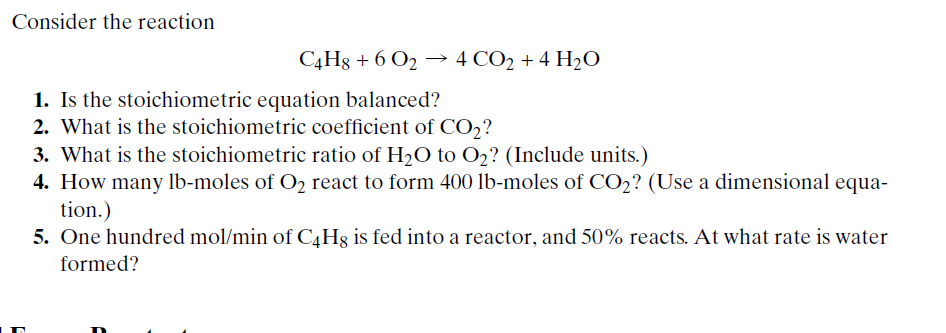 Solved Consider the reaction \\[ \\mathrm{C}_{4} | Chegg.com