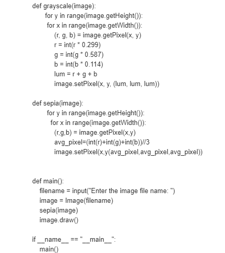Solved Python code. Old-fashioned photographs from the | Chegg.com