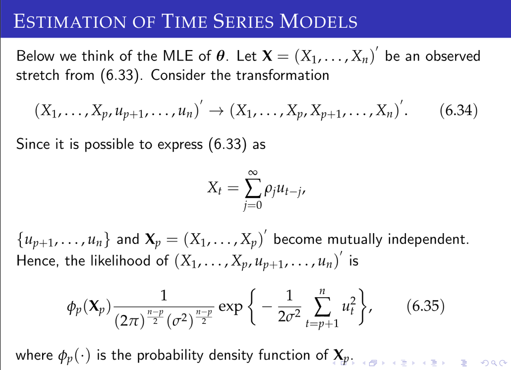 Solved ESTIMATION OF TIME SERIES MODELS Below We Think Of | Chegg.com