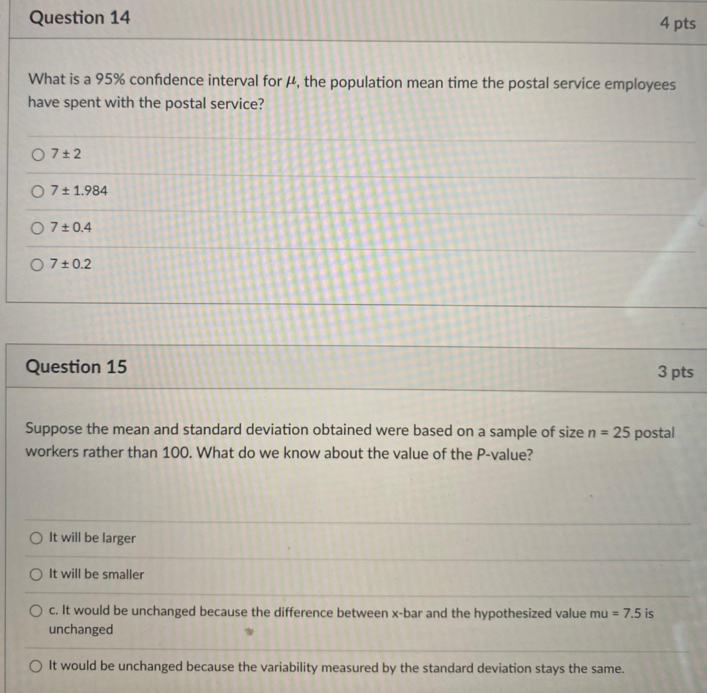 Solved Question 13 5 pts To answer questions 13 to 15 use | Chegg.com