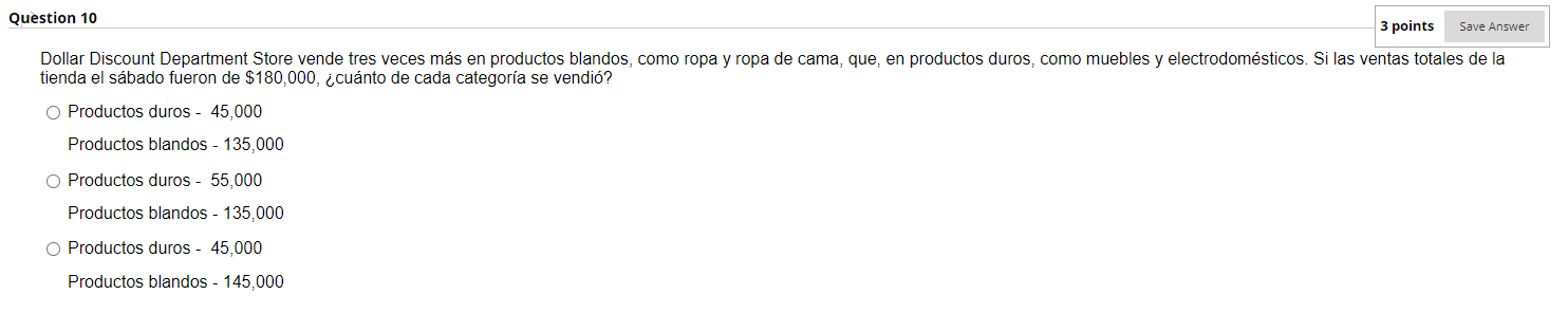 Dollar Discount Department Store vende tres veces más en productos blandos, como ropa y ropa de cama, que, en productos duros