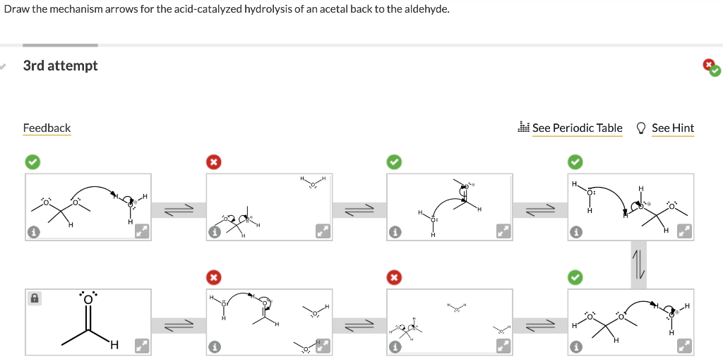 Solved Draw the mechanism arrows for the acid-catalyzed | Chegg.com