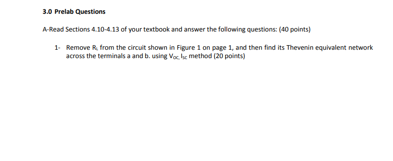 Solved 1.0 Purpose The purpose of this lab is to validate | Chegg.com