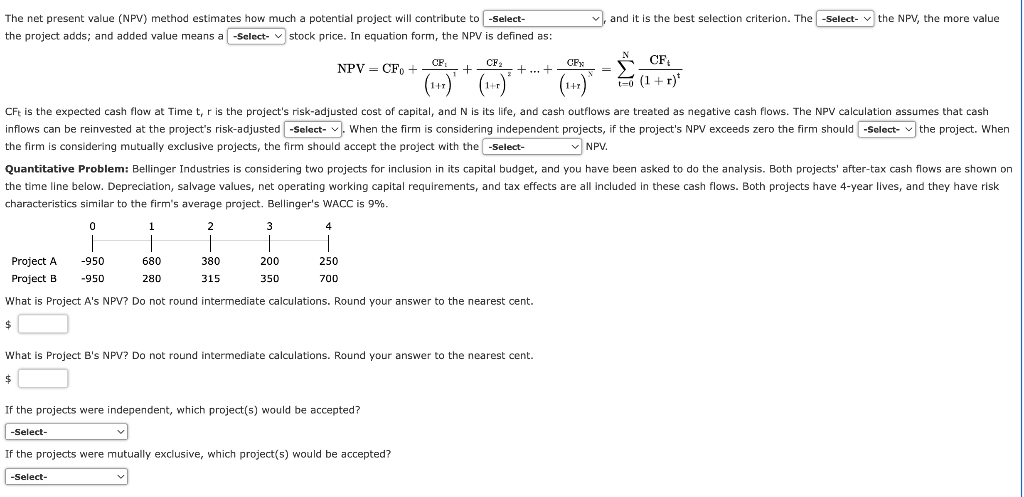 Solved and it is the best selection criterion. The -Select- | Chegg.com